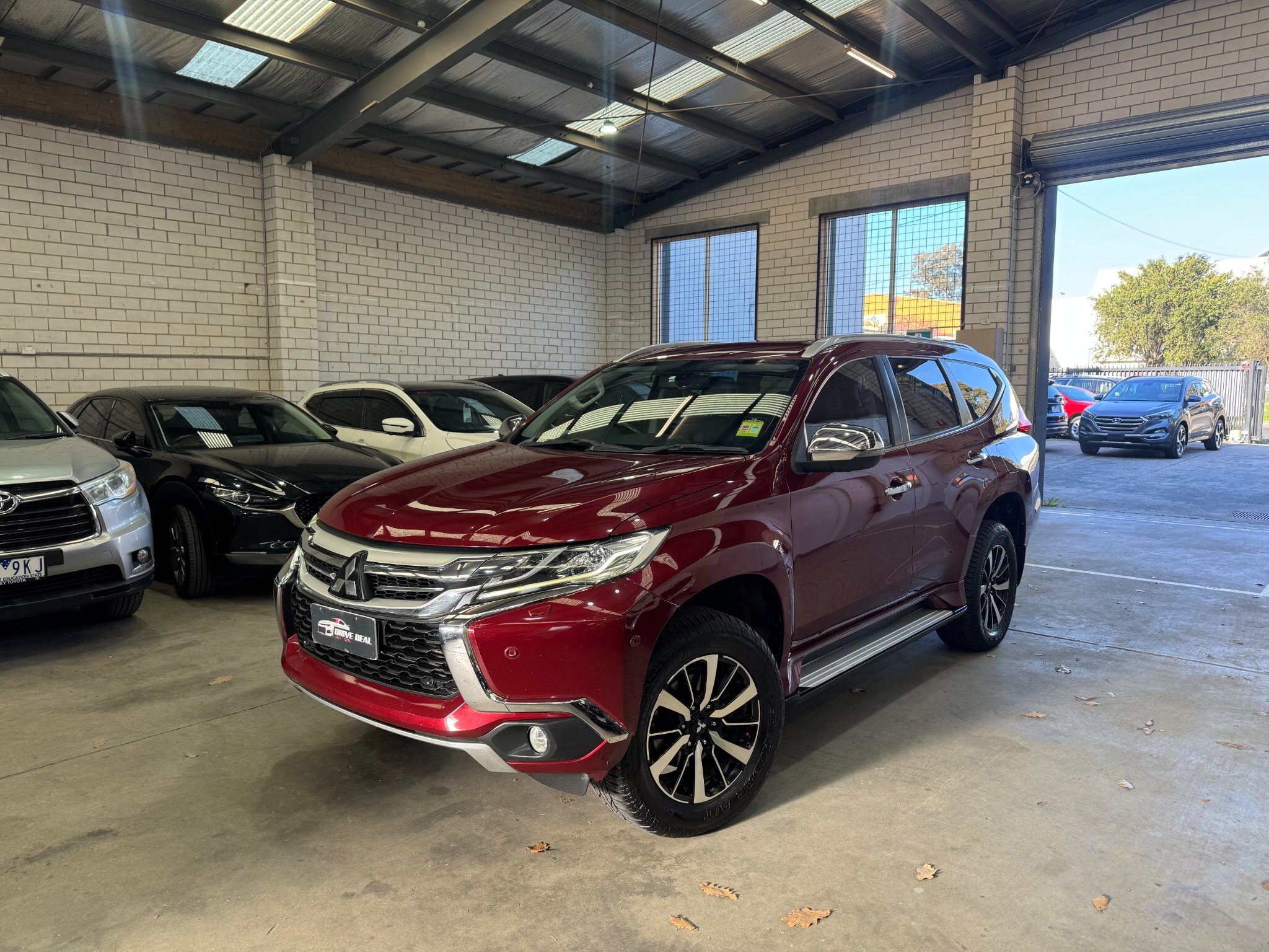 2017 Mitsubishi Pajero Sport Exceed Wagon Diesel Automatic red for sale at Drive Deals image 1